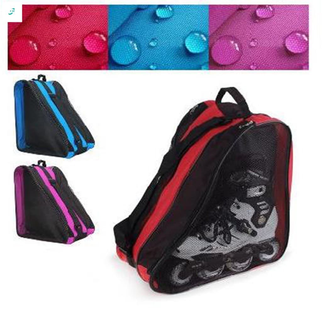 Bolsa De Patinação Triangular Ajustável-Ganchos De Metal Com Alça De Ombro Para Patins De Gelo