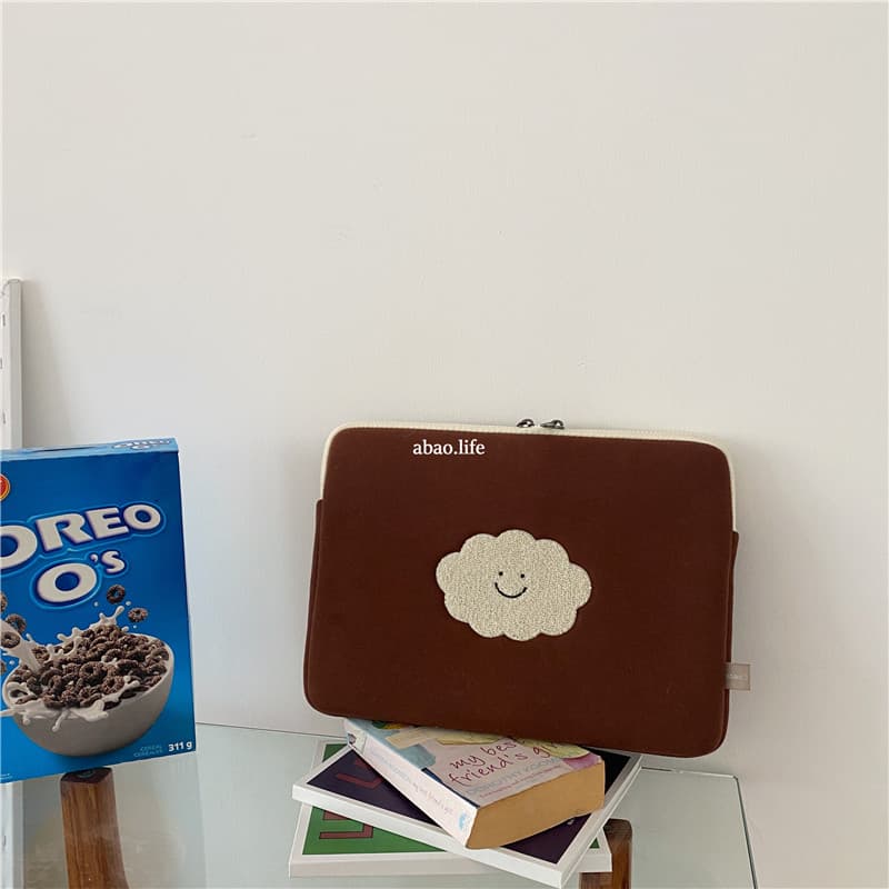 Abao-Original Coreano ins Bonito Dos Desenhos Animados Engrossado Bolsa Para Laptop 44cm 15.6 Apple Liner Bag