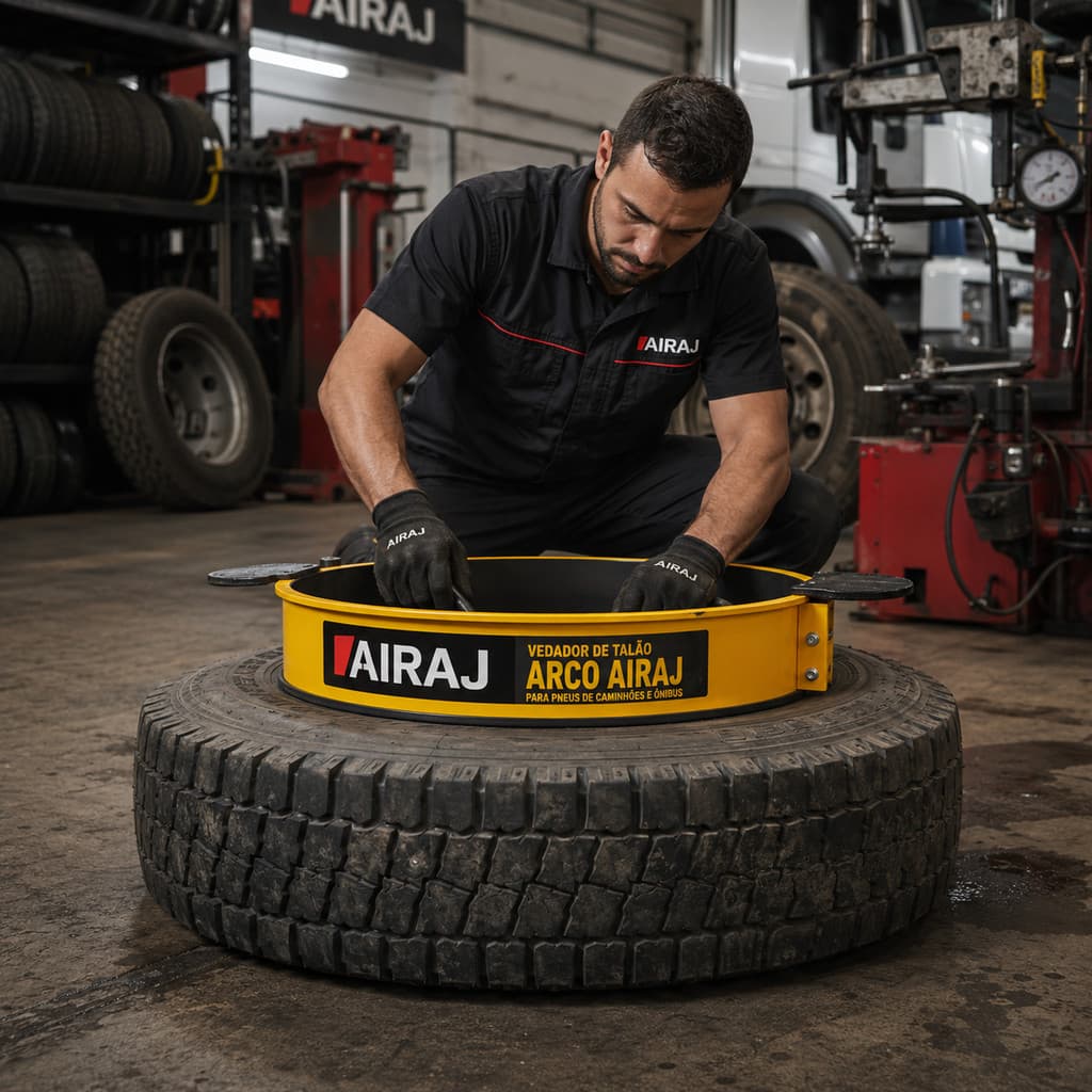Vedador De Talão Arco Bor Airaj Pneu Caminhão Borracharia