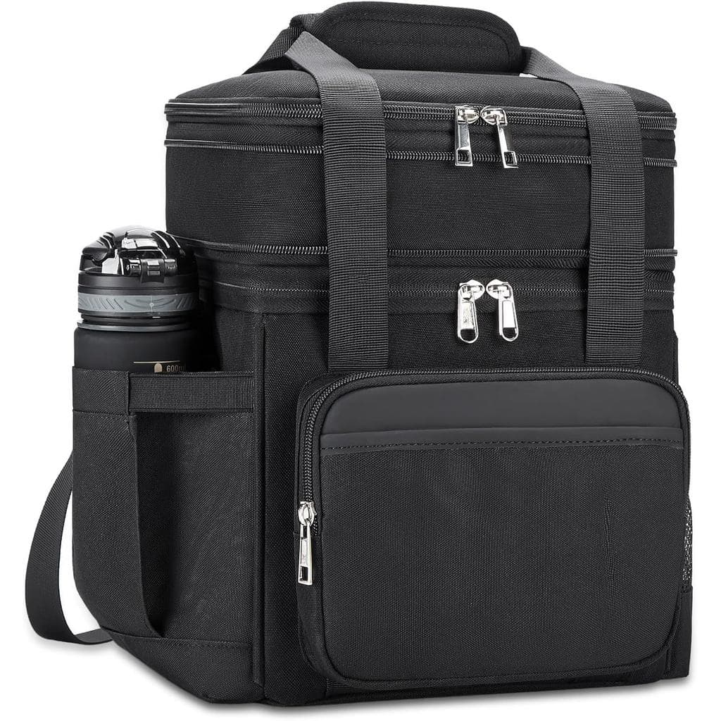 holuxer Bolsa Térmica para Almoço e Lancheira para Homens - Bolsa Térmica Reutilizável de Dois Andares para Mulheres, Bo