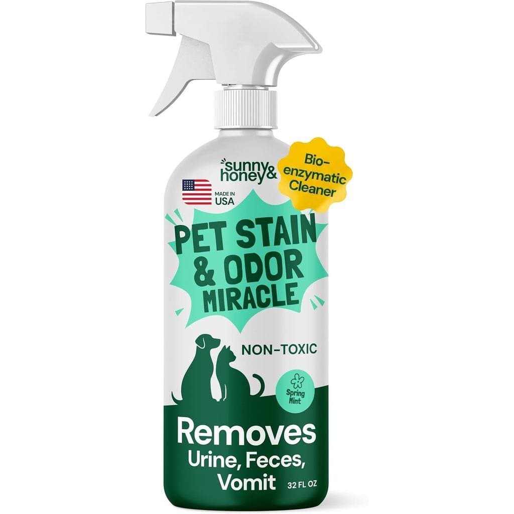 Sunny&Honey Removedor de Manchas e Odor para Carros, 32 fl oz, Menta | Produto Fabricado nos EUA - Limpador Enzimático p