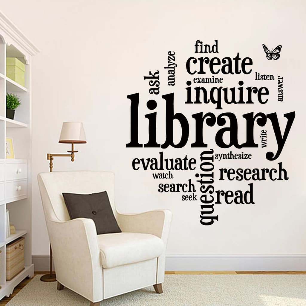 Adesivos de parede inglês palavra árvore auto-adesivo de parede sala estar estudo quarto adesivos decorativos