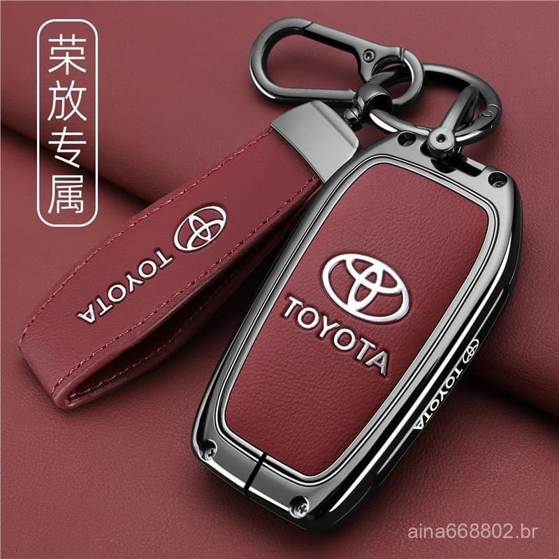 Capa especial para chave com fivela e proteção para 25 novos modelos Toyota Camry de 8ª geração, feita de liga de alta q