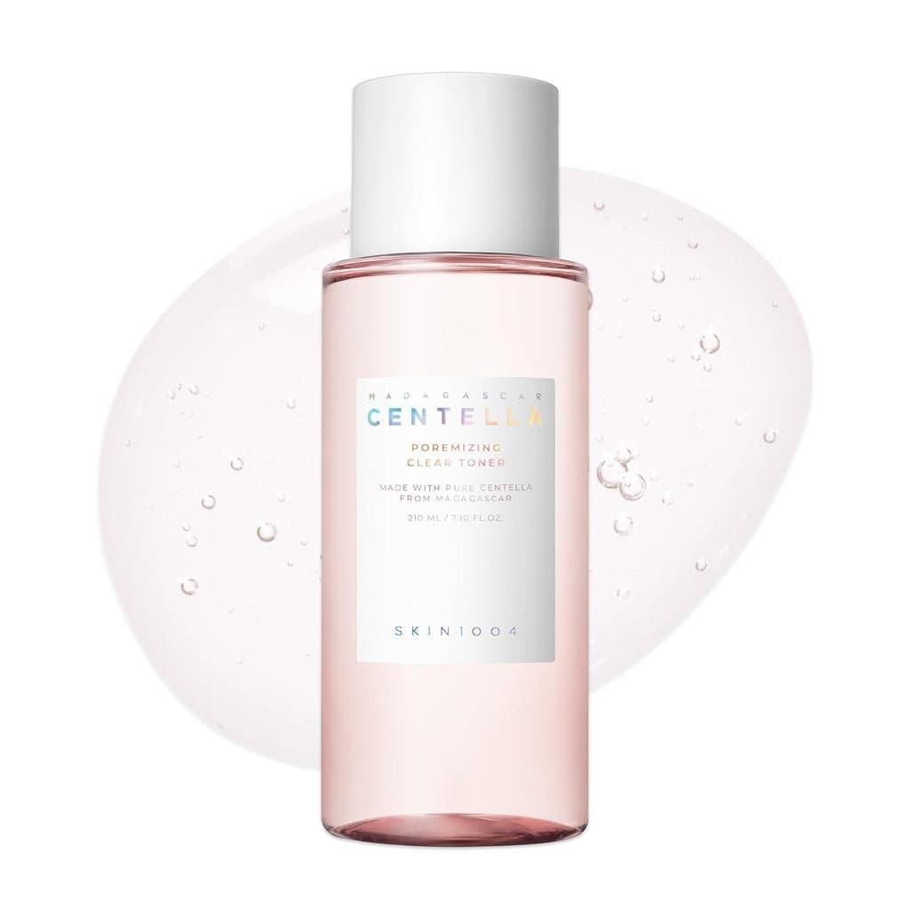 1004PoremizingClearToner7.10fl.oz, 210ml, toner facial coreano, contém sal rosa do Himalaia e centella asiática de Madag