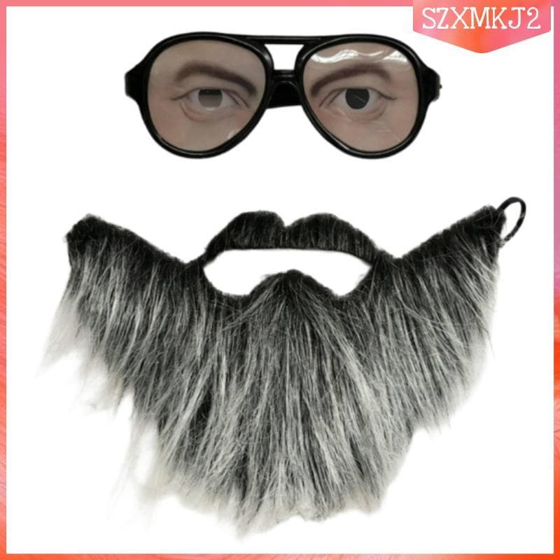 [Szxmkj2] Conjunto De Barba De Bigode Falso Para Performance Em Palco Kit De Cabelo Facial Teatro