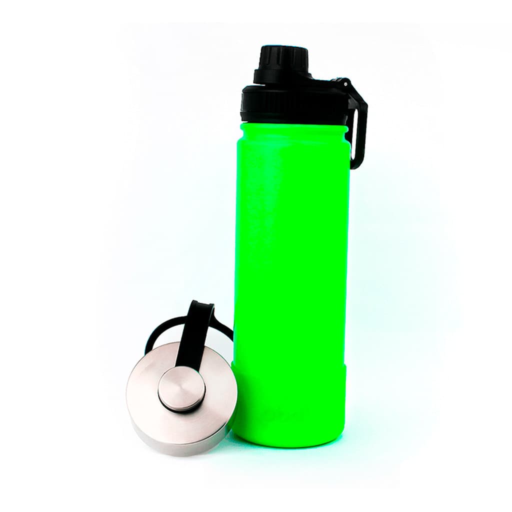 Garrafa Térmica 650ml Brasil Verde Neon