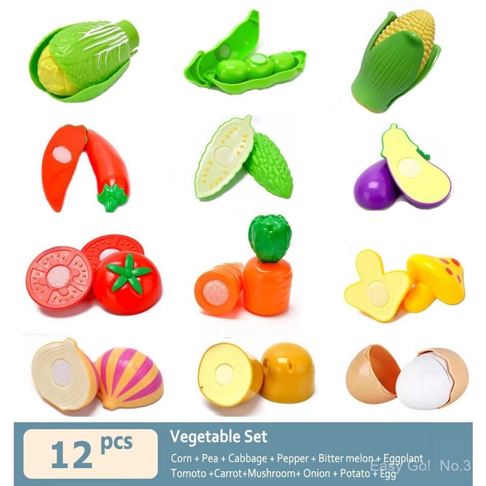 Brinquedo De Comida Para Crianças Cozinha Fingir Brincar Brinquedos De Frutas Vegetais Toy Girls Aniversário