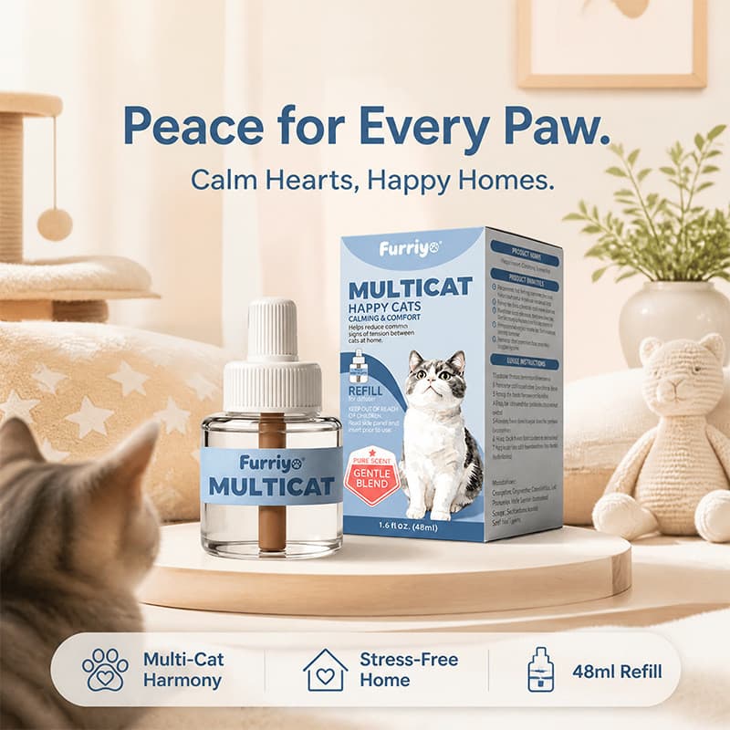 Líquido calmante Original Pet furriyo gato líquido recarga névoa calmante suplemento emocional calmante