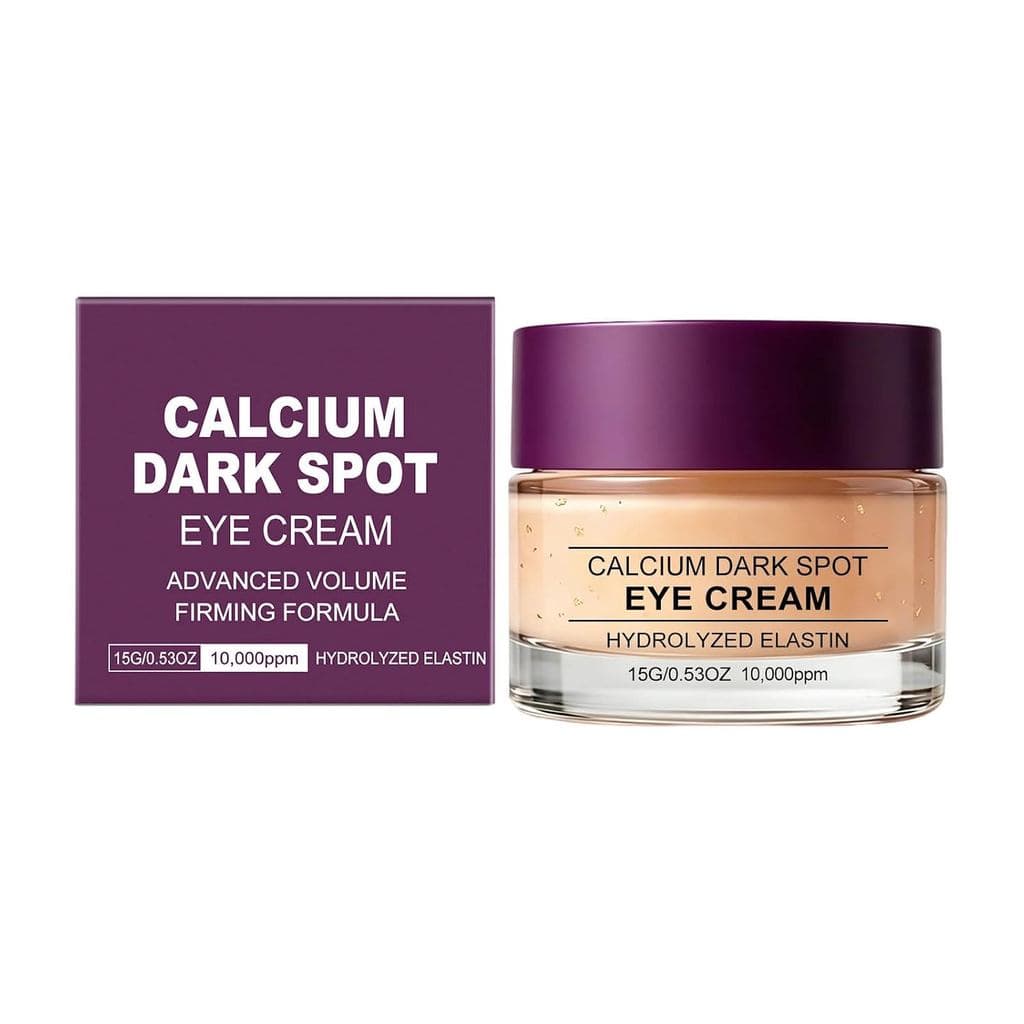 Creme para Olhos com Cálcio para Manchas Escuras, Fórmula Firmadora e Iluminadora para Olheiras, Inchaço e Linhas Finas