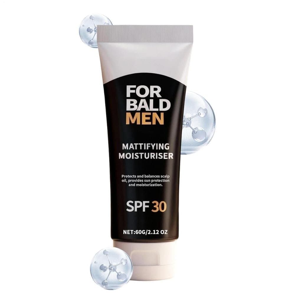Hidratante para Couro Cabeludo Masculino - Gel Hidratante Matificante com FPS 30 para Cuidados Diários | Fórmula leve e