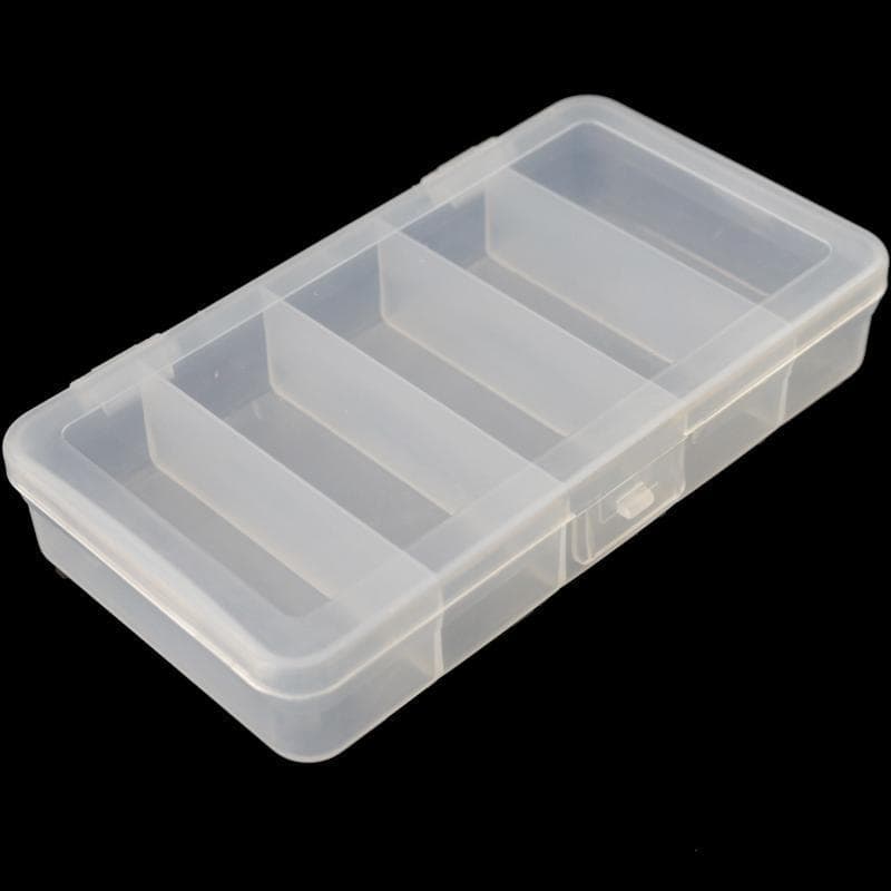 [sum] 2 Unidades 5 Grades De Plástico Luya Caixa De Equipamento De Pesca Portátil Transparente Pendurável Armazenamento