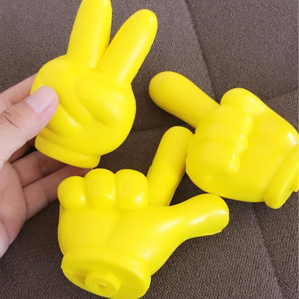 Engraçado Bonito Gesto De Mão Antena Do Carro Topper Colorido Telhado Ornamento Durável Diversão Decoração wanaybr
