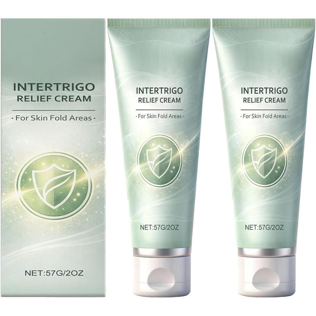 Intertrigo Relief Cream, 2oz Skin Fold Care & Chafing Support Cream, Reduce Moisture & Friction, Skin Fold Barrier Cream