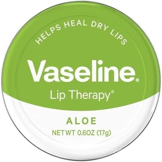 Bálsamo Labial Terapêutico Vaseline, Aloe Vera 0,6 Oz Pacote com 3