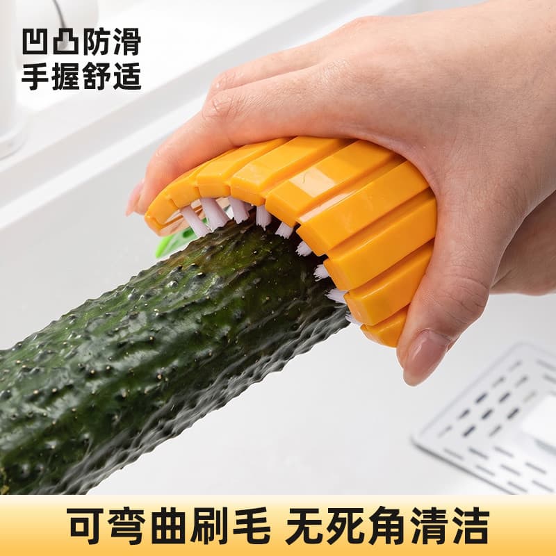 Japão japão importado cozinha frutas vegetais escova de limpeza dobrável multifuncional cenoura inhame batata remover pi