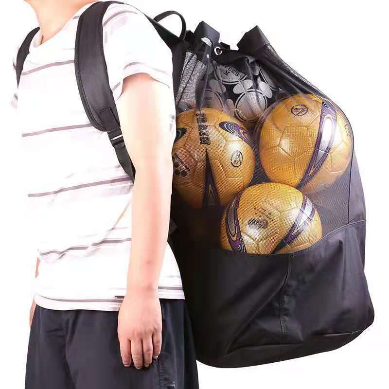 Saco de bola saco de armazenamento de basquete engrossado saco de bola grande capacidade saco de rede de futebol saco de