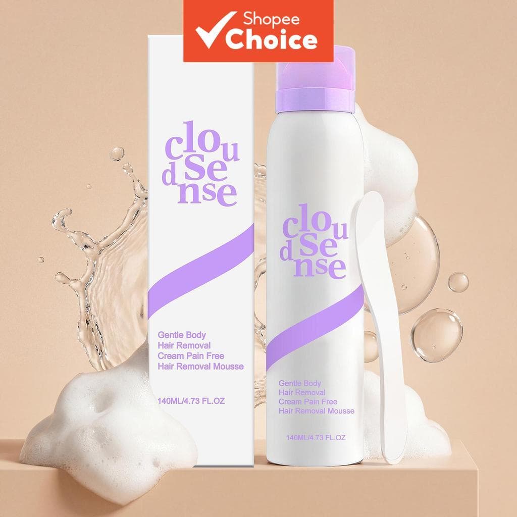 Mousse Suave De Remoção De Pelos 140ml-Para Homens E Mulheres Espuma Depilatória De Ação Rápida Pele Lisa , Adequada Uso