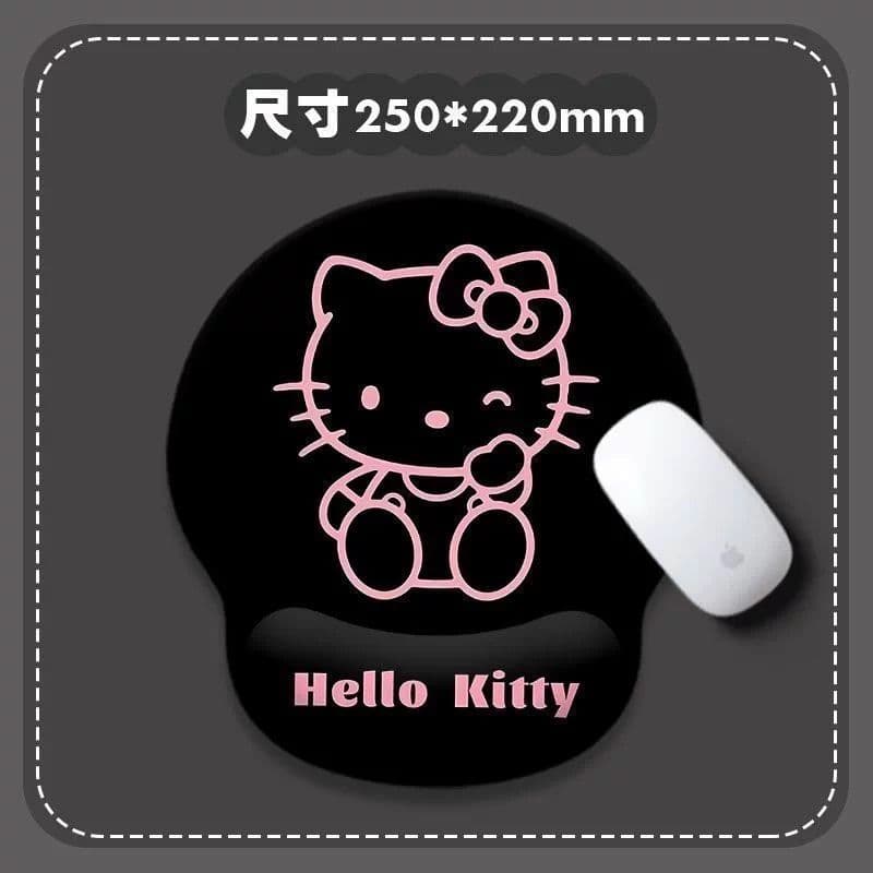 Bonito pulso Mouse pad 3d almofada de pulso dos desenhos animados Notebook teclado resto rosa almofada de mesa 26.8.8