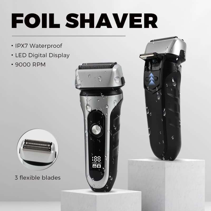 2025 Barbear Elétrico Masculino Alternativo Lavagem de Corpo Inteiro Cabeça Flutuante Folhas Sem Barba Plaina de Barbear