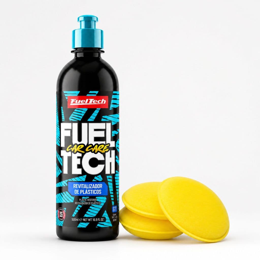Revitalizador de Plásticos FuelTech 500ML + Espuma para cera