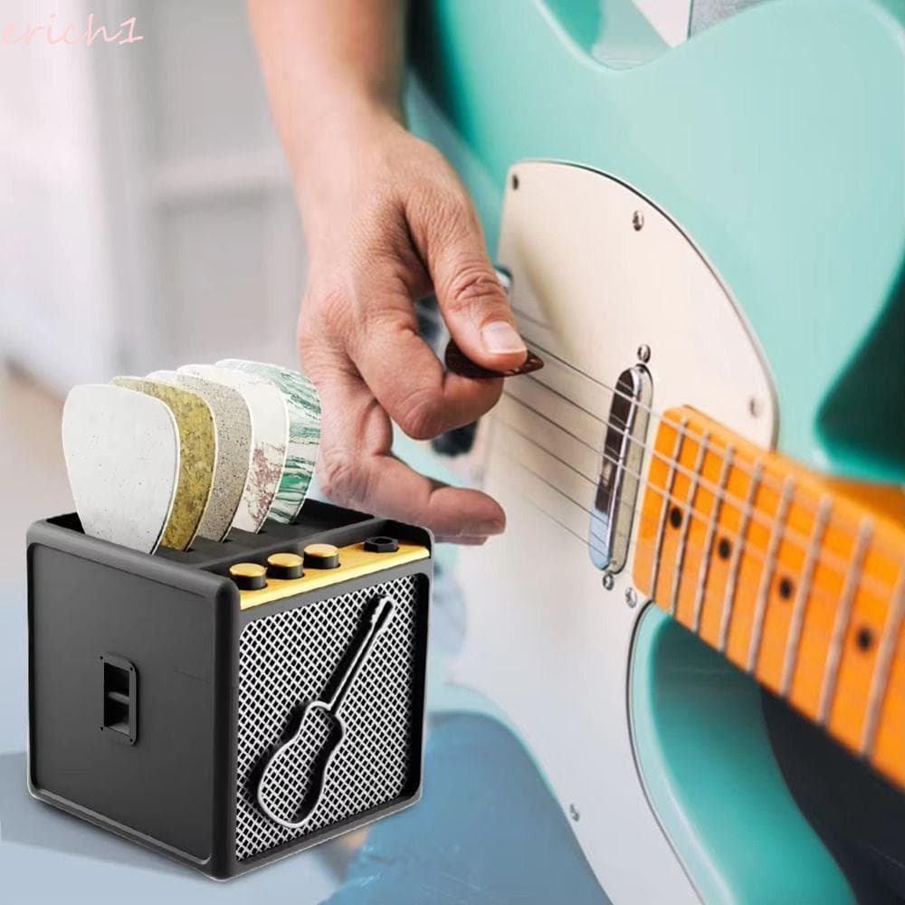 Suporte Para Palheta De Guitarra ERICH1 , Organizador Portátil De Palhetas Impressa Em 3D , Grande Capacidade
