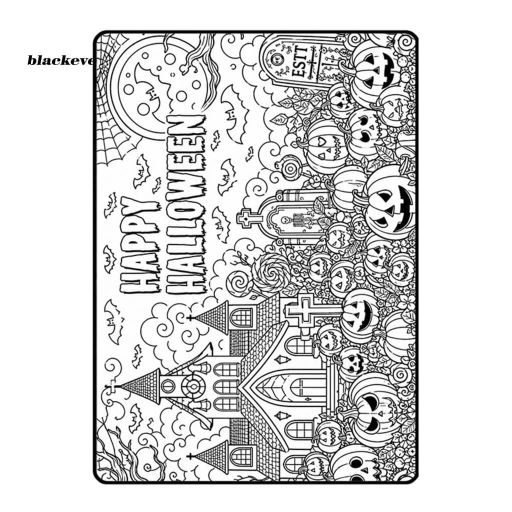 BL-Cobertor Para Colorir DIY Adultos , Lance De Veludo Macio , Decoração Artística Lavável Alívio Do Estresse , Presente