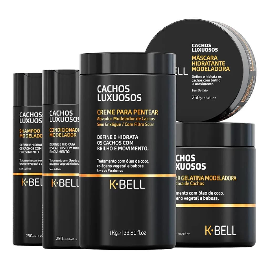Combo K-bell Cachos Luxuosos (5 Produtos)