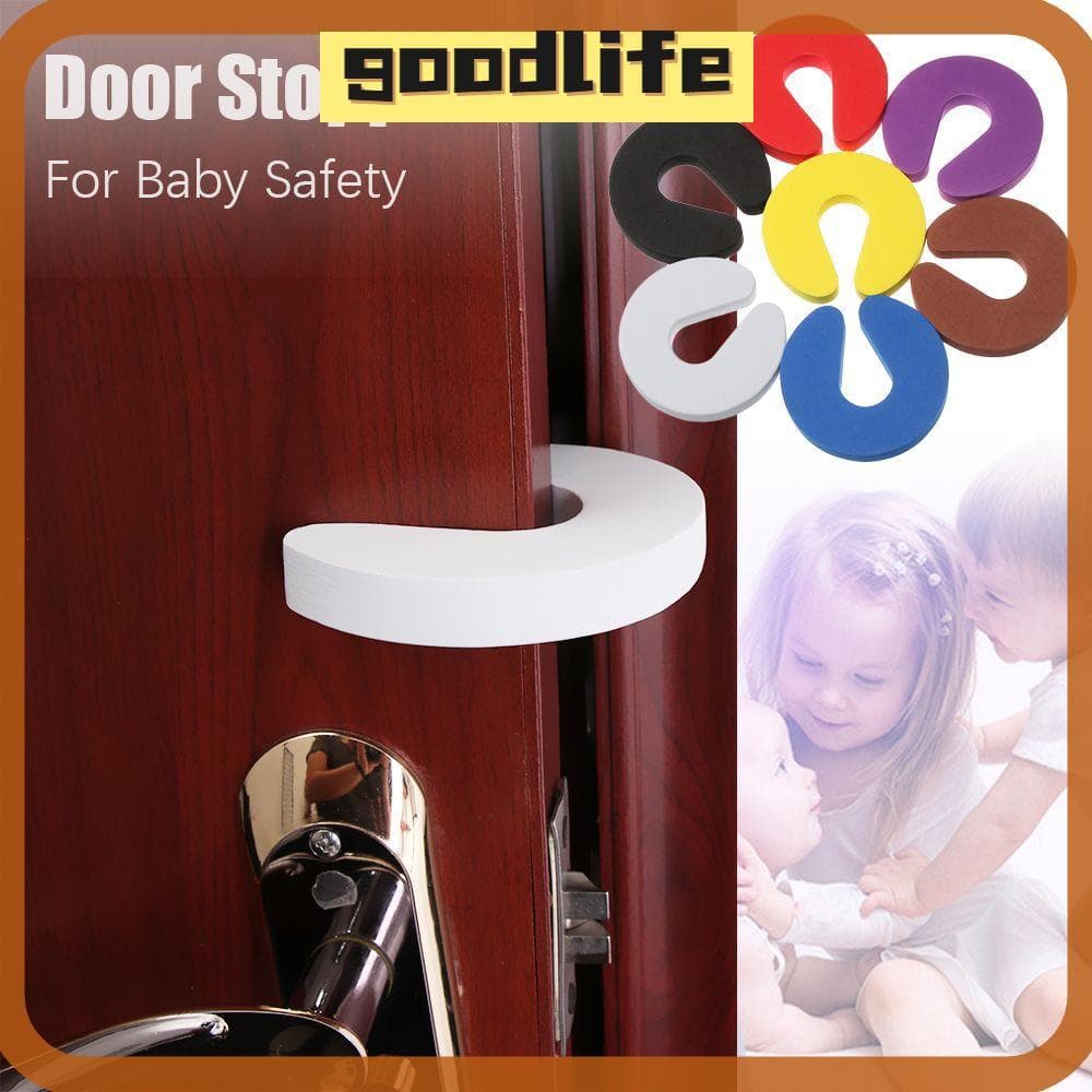 GOODLIVE 4 Pcs Rolha De Porta Cozinha Quarto Clipe De Segurança Doméstica Protetor De Dedo