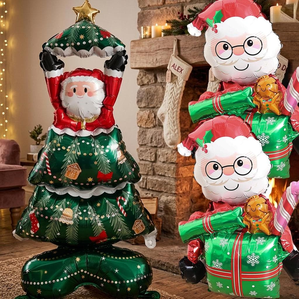Cabeça De Rena De Papai Noel Personalizada Decoração Inflável Balão De Ar Para Janela Pátio Família Evento De Reunião De