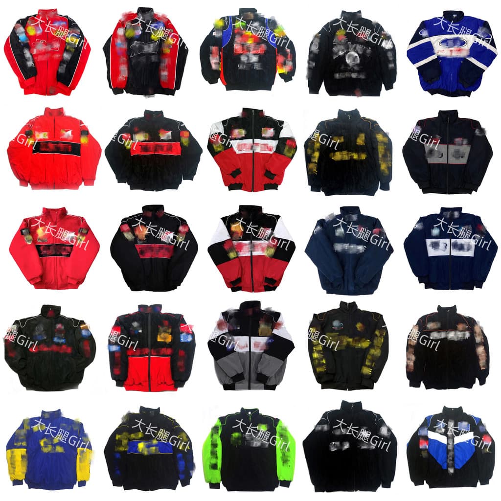 F1 camisa de corrida da motocicleta camisa ciclismo Retro jaqueta totalmente bordado outono inverno casaco quente algodã