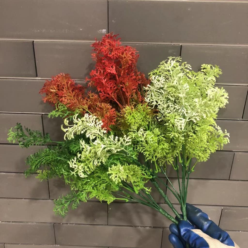 Simulação musgo planta musgo grama cabelo branco musgo grama planta verde paisagismo ecológico jardim janela colocação p