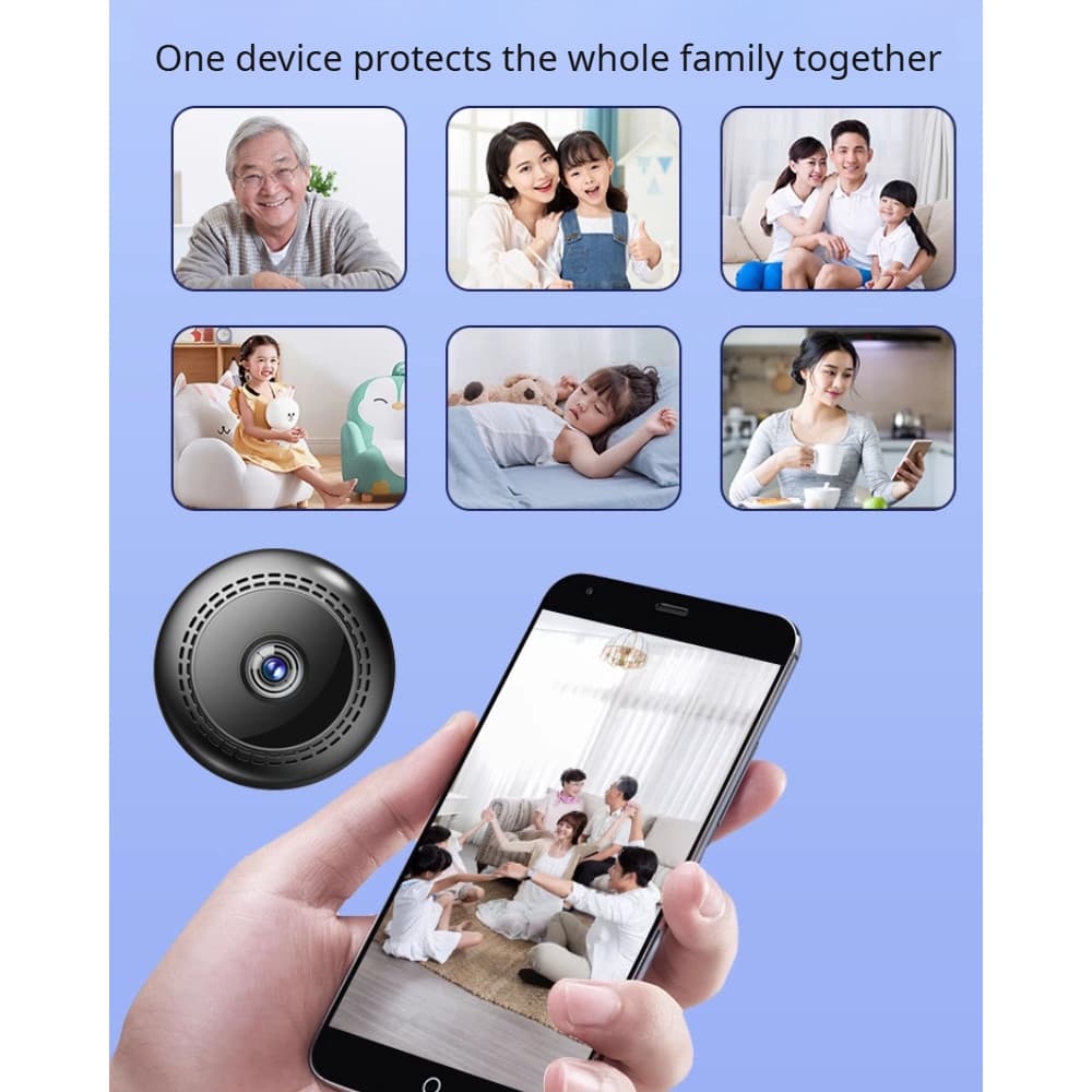 [Câmera Inteligente] Home Wireless Wifi Remote HD Night Vision Surveillance Camera Vigilância/Noturna/Wifi