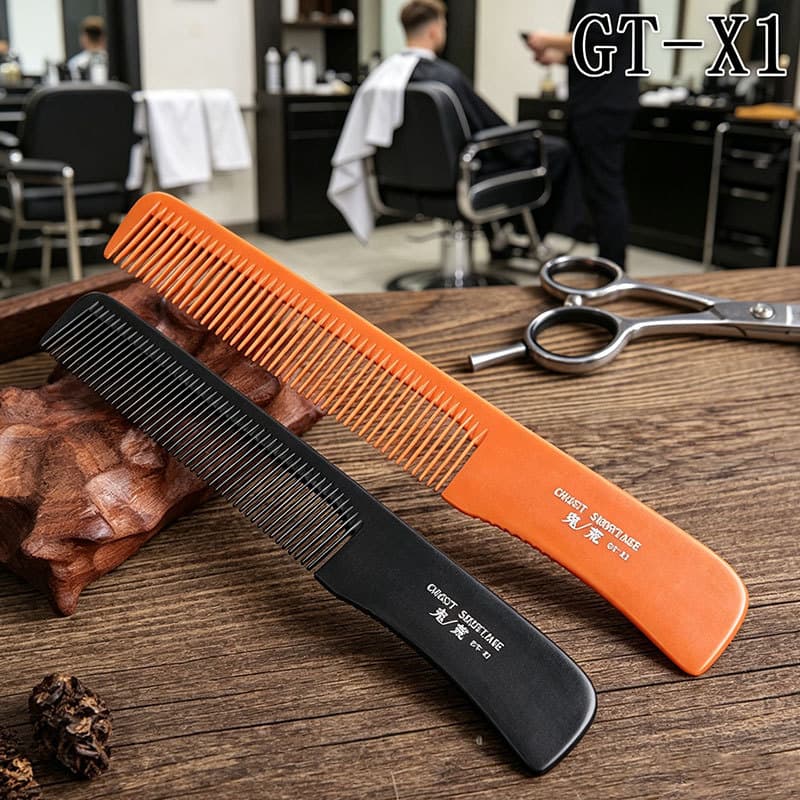 Fantasma selvagem barbeiro pente estilista de cabelo dedicado Ultra-fino pente plano pente de madeira masculino Apple pe