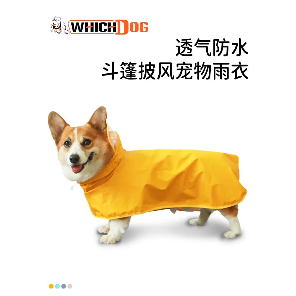 Capa de chuva para cães pequenos, suprimentos para animais de estimação, Corgi, à prova d'água, roupas para cães médios,
