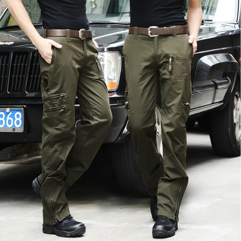 Macacão Casual ao ar livre masculino primavera outono novo estilo solto em linha reta puro algodão americano camuflagem