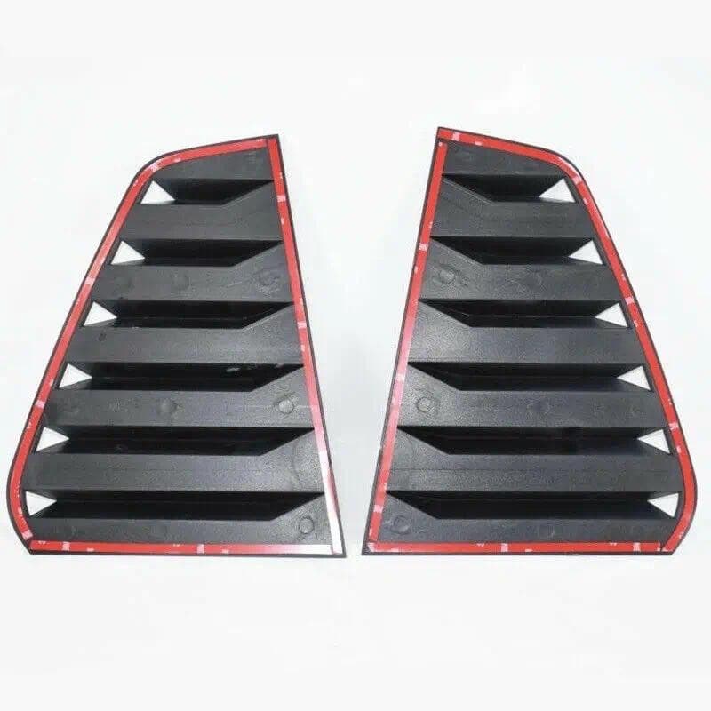 2 Peças Para VW GOLF 6 7 7.5 8 MK7/7.5/8 GTI GTD R Janela Traseira Do Carro Tampa Obturador Guarnição Veneziana Ventilaç