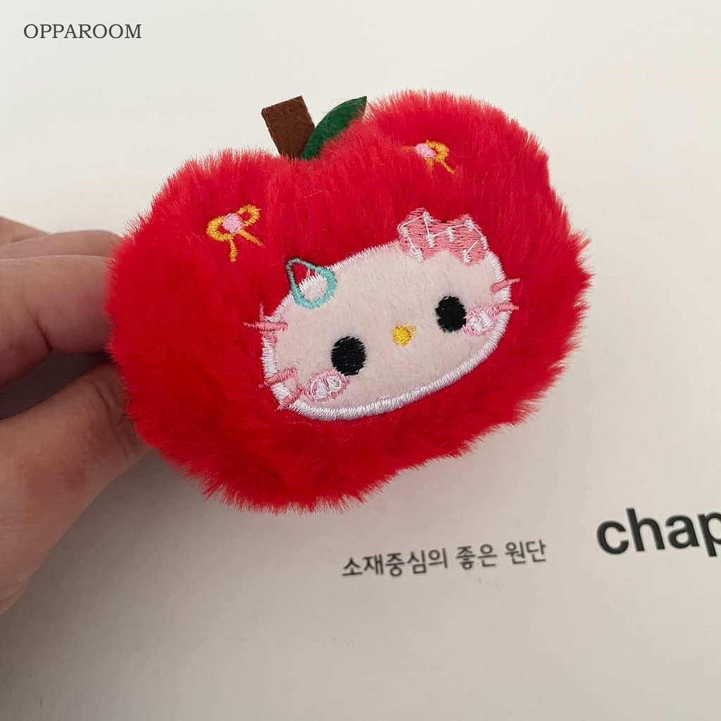 Bonito Apple KT pudim cão cortina cinta sala de estar quarto cortina armazenamento anel fivela elástica decoração boneca