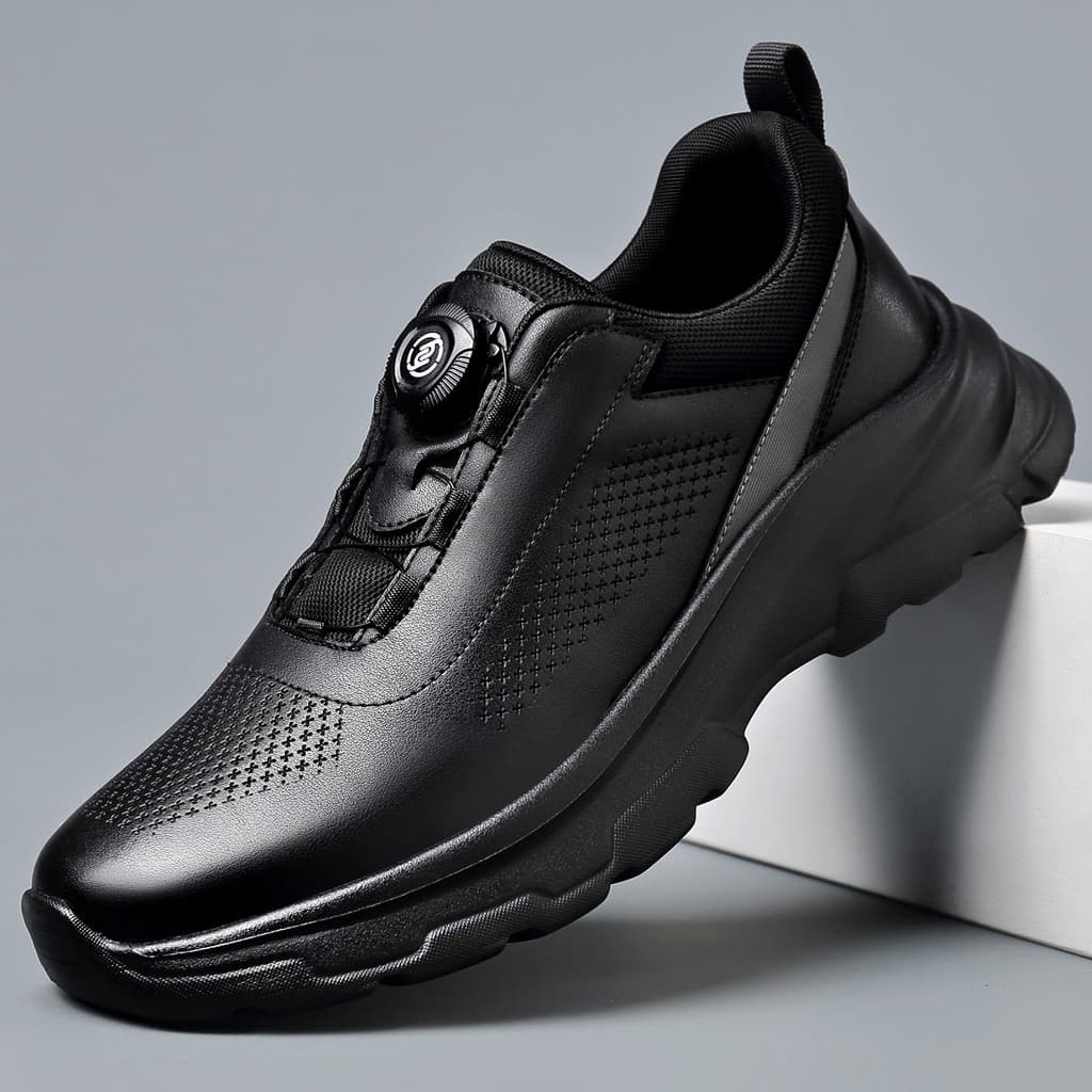 Sapatos masculinos outono novo estilo de sola macia negócios sapatos casuais de couro masculino leve respirável Anti-des