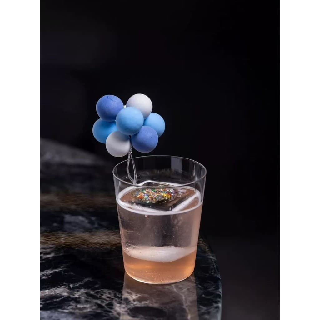 Criativo Cocktail decoração atmosfera decoração balão Retro colorido Macaron decoração copo boca Plug-In