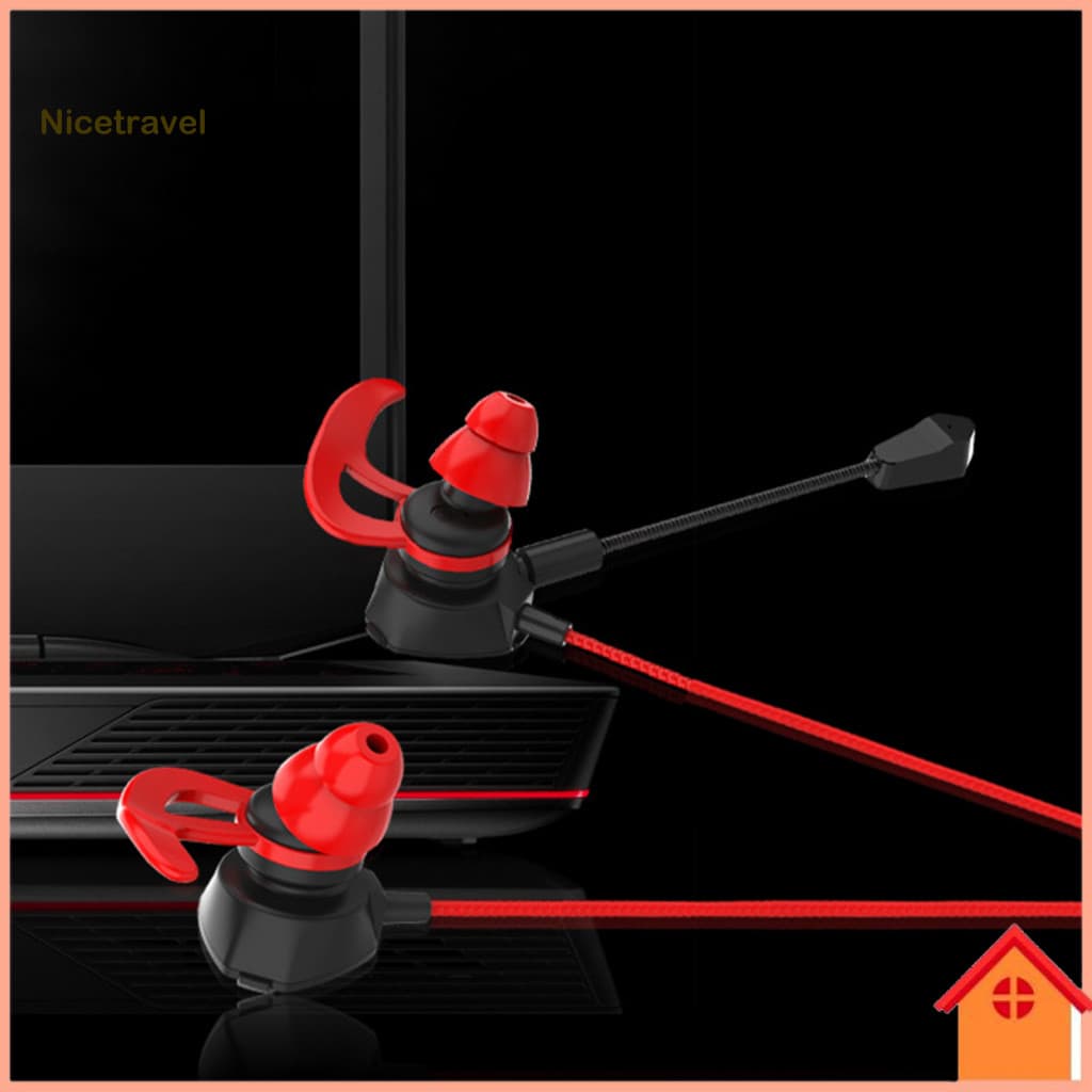 [NTL] Fone De Ouvido Para Jogos Com Controle De Fio De Microfone Jack De 35 Mm Fones Intra-Auriculares E-sports Game Cel