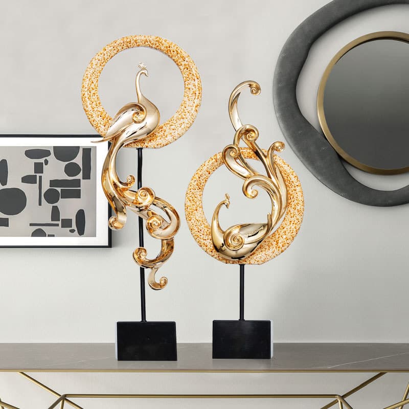 Luz de luxo Phoenix ornamentos artesanato criativo casa entrada TV armário vinho escritório sala estar decoração