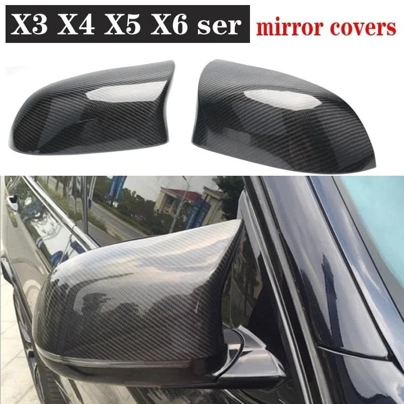 Para BMW Série X3 X4 X5 X6 F15 F16 F25 F26 Conchas Tampa Retrovisor De Fibra De Carbono Capa De Espelho Acessórios De Ca