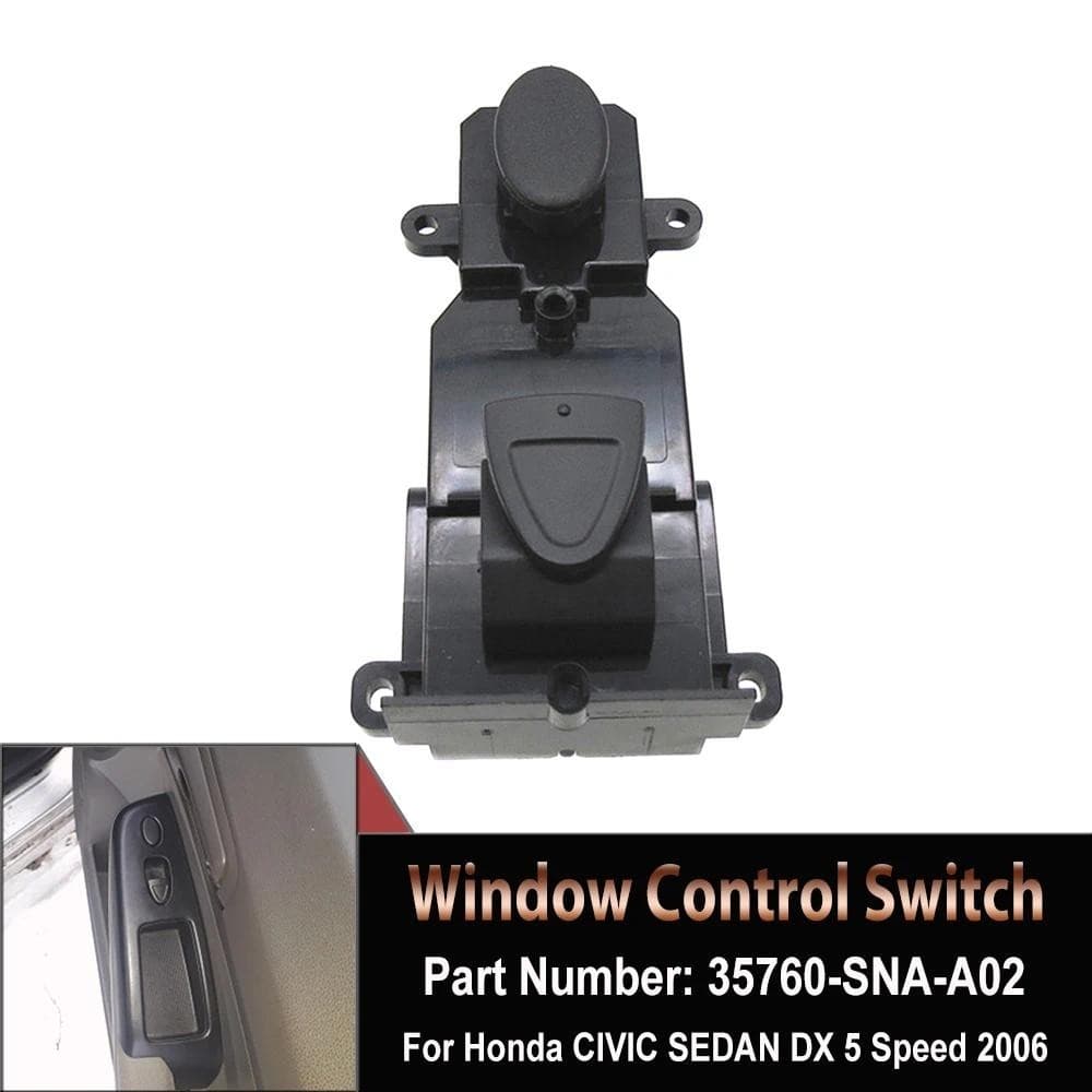 Interruptor De Controle Da Janela Elétrica Do Lado Passageiro Dianteiro Carro Botão 35760-SNA-A02 Para Honda Civic 2006