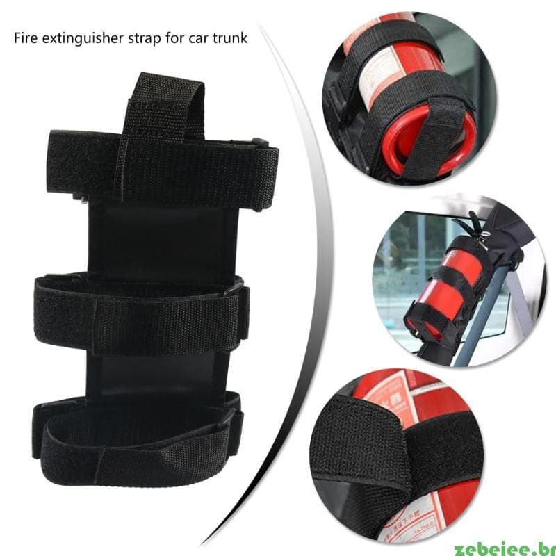 zebeiee Universalmente Suporte Para Extintores Incêndio Carro, Haste Rolo, Alça Ajustável, Extintor 2 5lb