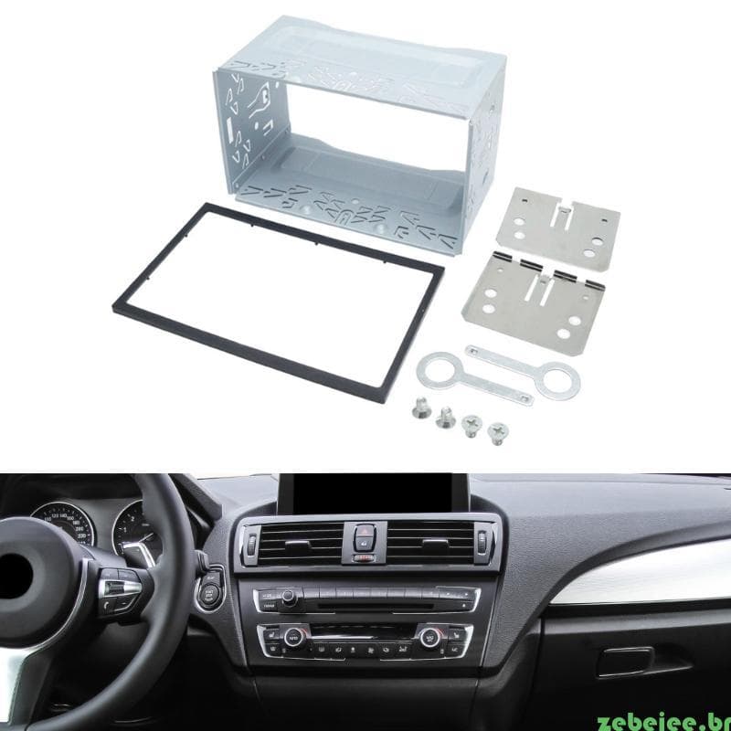 zebeiee Montagem Estéreo Para Carro, Metal, Gaiola Dupla Din, Painel, Automóvel,