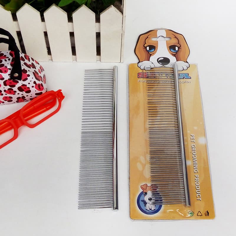 Suprimentos para cuidados com animais de estimação/pente de linha de aço inoxidável para animais de estimação Pente para