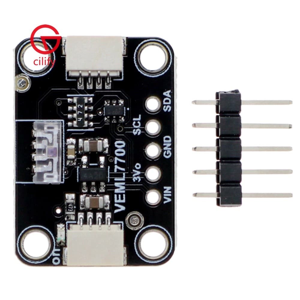Sensor De Luz Ambiente VEML7700 De 16 Bits Módulo I2C STEMMA QT Interface Qwiic Resolução 0.0036 Lx Faixa De Detecção 0-