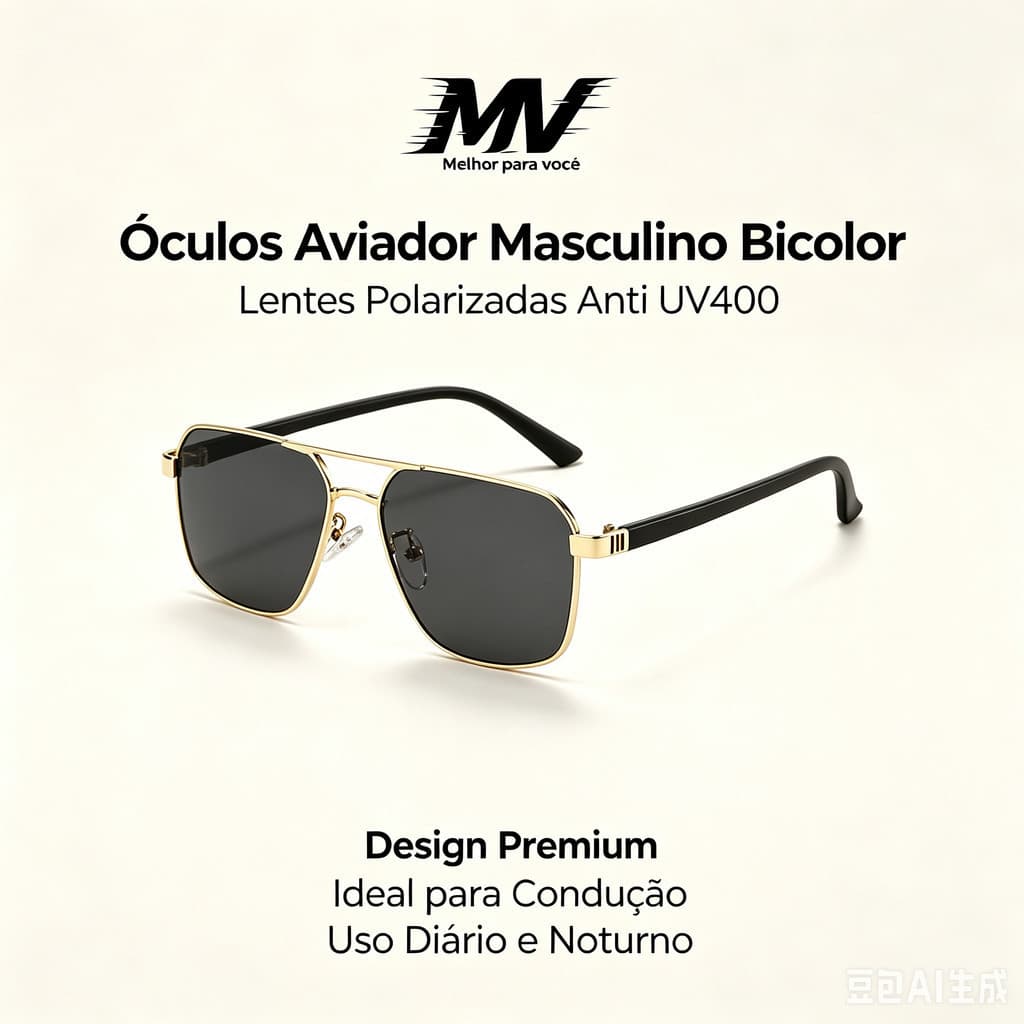Óculos de sol masculino condução óculos de sol feixe duplo rosto grande mais magro olhar sapo óculos feminino moda pára-