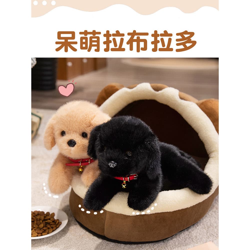 Labrador brinquedo de pelúcia filhote de cachorro boneca grande travesseiro de dormir menina presente de aniversário bon