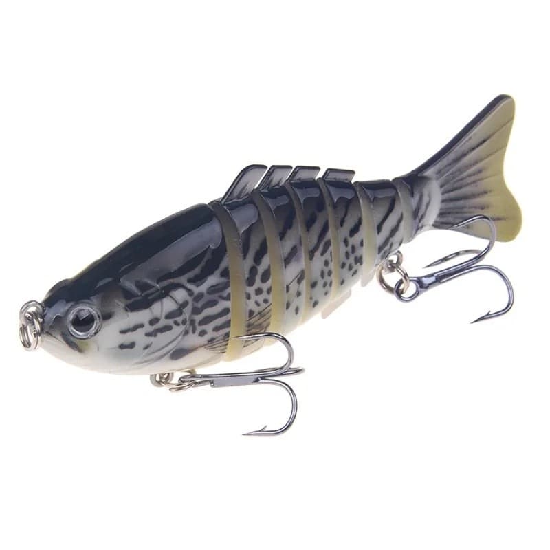 Isca de Arremesso Longo de 16g/10cm: Isca Minnow de 7 Segmentos – Isca Rígida para Pesca no Mar – Isca Artificial Realis